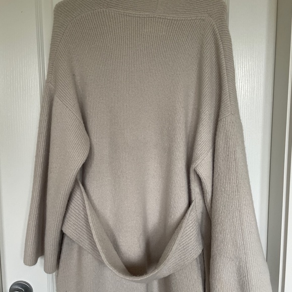 Oak + Fort Long Open Front Cardigan - Picture 3 of 3